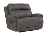 Austere Gray Oversized Recliner