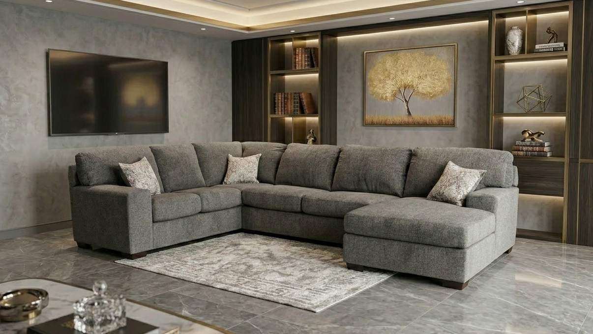 Austin Ash 3-Piece Right Arm Facing (RAF) Sectional by New Era Innovations at Eve Furniture