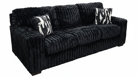 Austin Black Sofa and Loveseat by New Era Innovations at Eve Furniture
