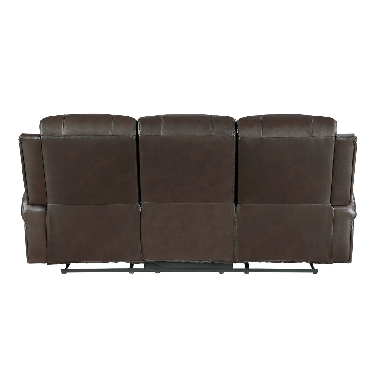 Austin Brown Genuine Leather Reclining Living Room Set by Homelegance at Eve Furniture