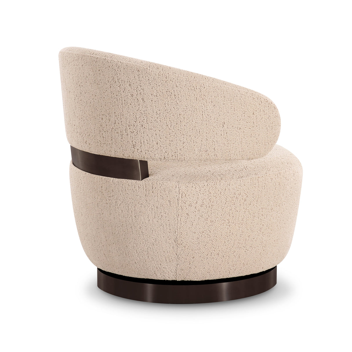 Austin Cream Boucle Swivel Accent Chair by TOV Furniture at Eve Furniture