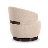 Austin Cream Boucle Swivel Accent Chair by TOV Furniture at Eve Furniture