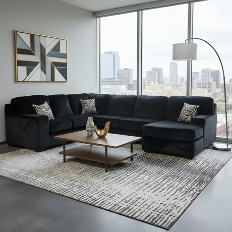 Austin Furby Black RAF Sectional by New Era Innovations at Eve Furniture