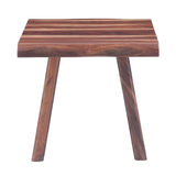 Austin Loft 24" Side Table in Natural Sheesham-Top