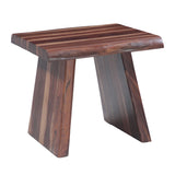 Austin Loft 24" Side Table in Natural Sheesham-Top