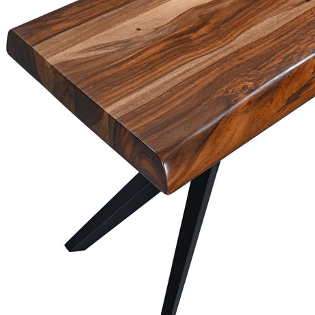 Austin Loft 68" Bench in Natural Sheesham by Home Trends & Design at Eve Furniture