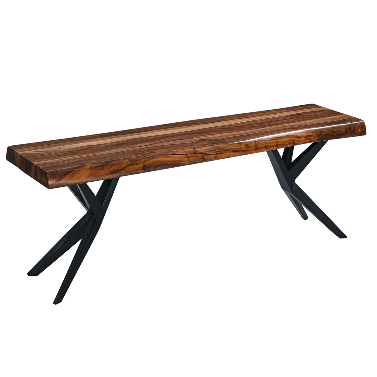 Austin Loft 68" Bench in Natural Sheesham by Home Trends & Design at Eve Furniture