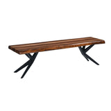 Austin Loft 68" Bench in Natural Sheesham by Home Trends & Design at Eve Furniture