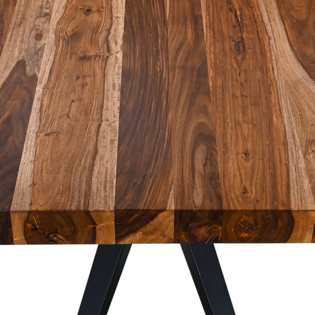Austin Loft 80" Dining Table in Natural Sheesham by Home Trends & Design at Eve Furniture