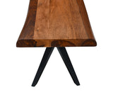 Austin Loft 90" Bench in Natural Sheesham by Home Trends & Design at Eve Furniture