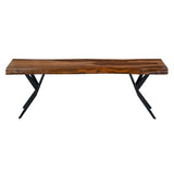 Austin Loft 90" Bench in Natural Sheesham by Home Trends & Design at Eve Furniture