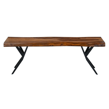 Austin Loft 90" Bench in Natural Sheesham by Home Trends & Design at Eve Furniture