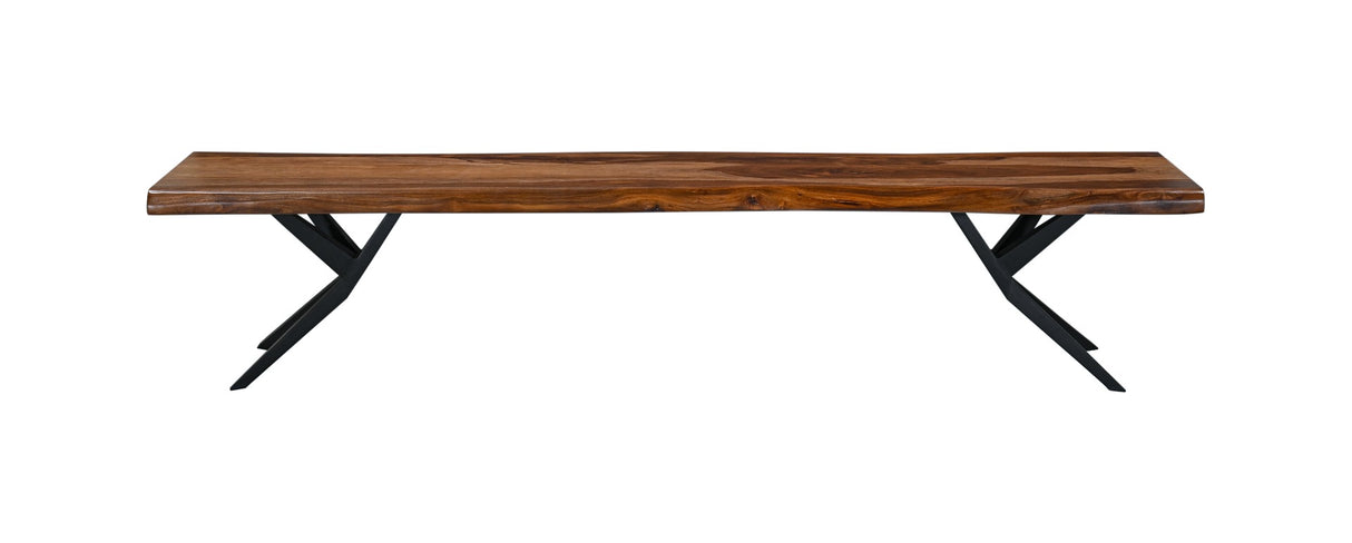 Austin Loft 90" Bench in Natural Sheesham by Home Trends & Design at Eve Furniture
