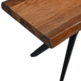 Austin Loft 90" Bench in Natural Sheesham by Home Trends & Design at Eve Furniture