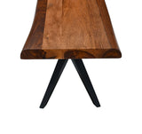 Austin Loft 90" Bench in Natural Sheesham by Home Trends & Design at Eve Furniture