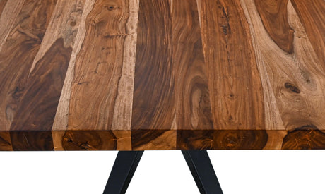 Austin Loft 94" Dining Table in Natural Sheesham by Home Trends & Design at Eve Furniture