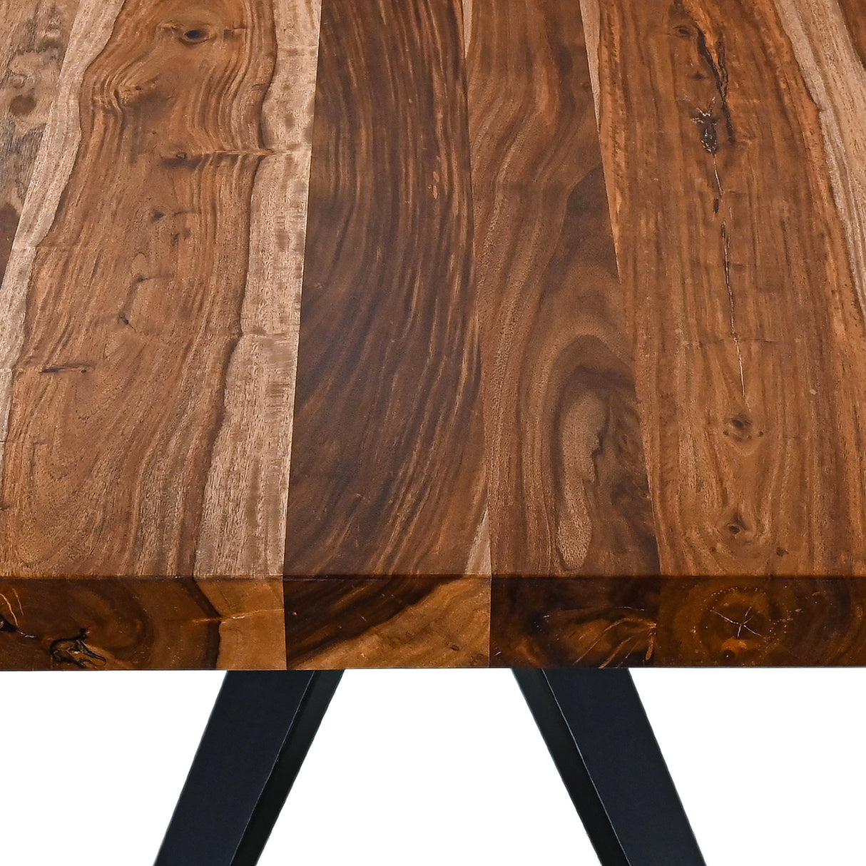 Austin Loft 94" Dining Table in Natural Sheesham by Home Trends & Design at Eve Furniture