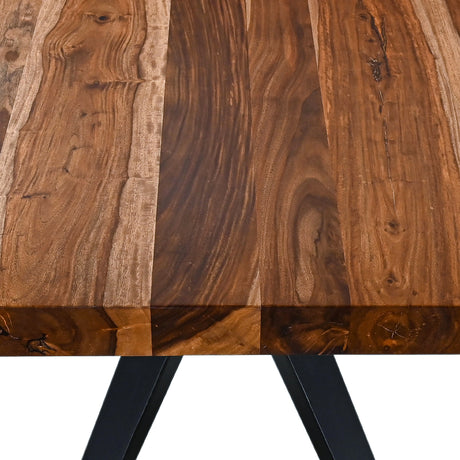 Austin Loft 94" Dining Table in Natural Sheesham by Home Trends & Design at Eve Furniture