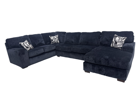 Austin Luscios Black 3-Piece (RAF) Sectional by New Era Innovations at Eve Furniture