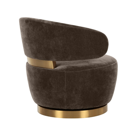 Austin Upcycled Swivel Chair by TOV Furniture at Eve Furniture