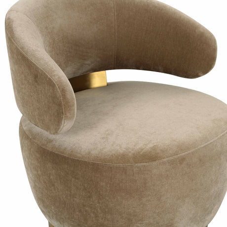 Austin Upcycled Swivel Chair by TOV Furniture at Eve Furniture