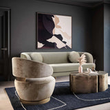 Austin Upholstered Swivel Chair by TOV Furniture at Eve Furniture