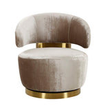 Austin Upholstered Swivel Chair by TOV Furniture at Eve Furniture