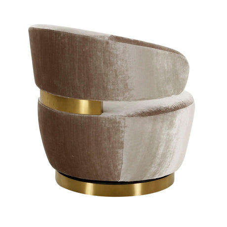 Austin Upholstered Swivel Chair by TOV Furniture at Eve Furniture