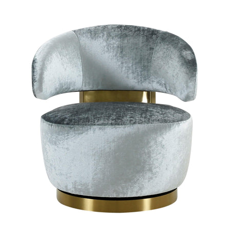 Austin Upholstered Swivel Chair by TOV Furniture at Eve Furniture