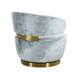 Austin Upholstered Swivel Chair by TOV Furniture at Eve Furniture
