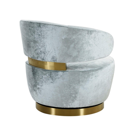 Austin Upholstered Swivel Chair by TOV Furniture at Eve Furniture