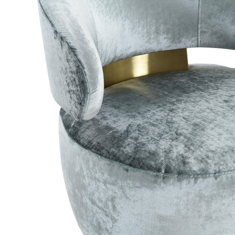 Austin Upholstered Swivel Chair by TOV Furniture at Eve Furniture