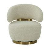 Austin Upholstered Swivel Chair by TOV Furniture at Eve Furniture