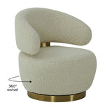 Austin Upholstered Swivel Chair by TOV Furniture at Eve Furniture