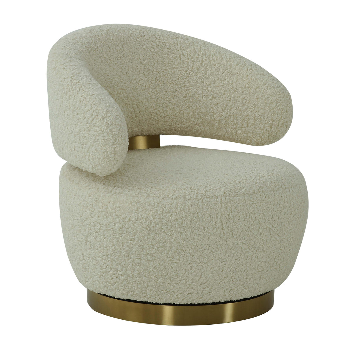 Austin Upholstered Swivel Chair by TOV Furniture at Eve Furniture
