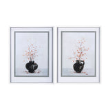 Autumn Branches II by Mercana Studio a Hand Embellished Textured Framed Art Print Matted under Glass by Mercana at Eve Furniture