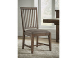 Autumn Flint Oak Solid Wood Upholstered Dining Chair (Set of 2)