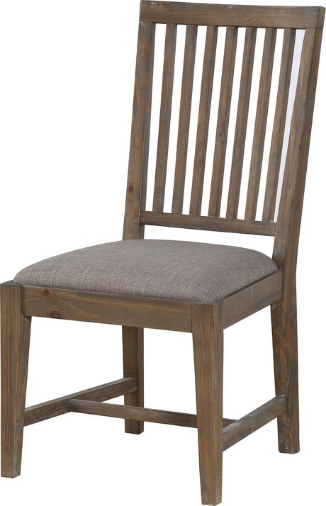 Autumn Flint Oak Solid Wood Upholstered Dining Chair (Set of 2) by Modus Furniture at Eve Furniture