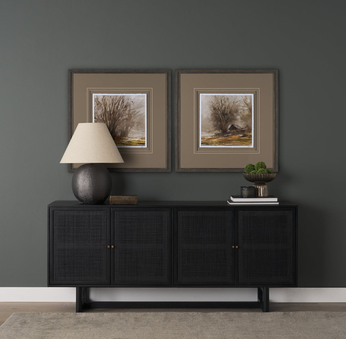 Autumn in the Village II by Mercana Studio Textured Framed Artwork Matted under Glass by Mercana at Eve Furniture