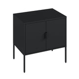 Ava 23.6" Accent Cabinet in Black by Manhattan Comfort at Eve Furniture