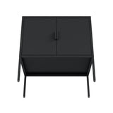 Ava 23.6" Accent Cabinet in Black by Manhattan Comfort at Eve Furniture