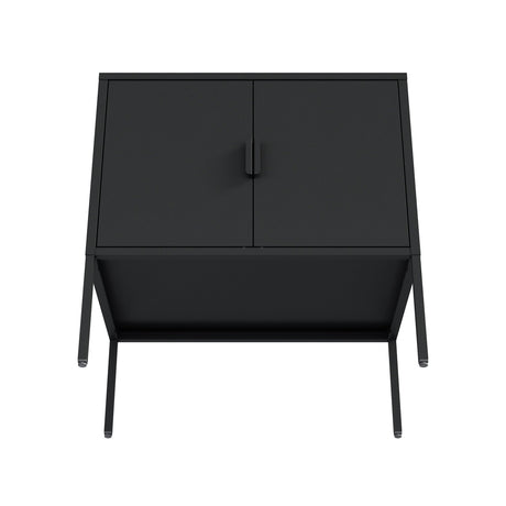 Ava 23.6" Accent Cabinet in Black by Manhattan Comfort at Eve Furniture