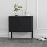 Ava 23.6" Accent Cabinet in Black by Manhattan Comfort at Eve Furniture