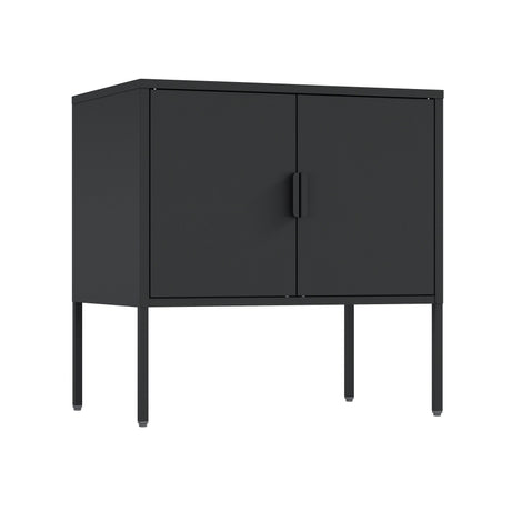 Ava 23.6" Accent Cabinet in Black by Manhattan Comfort at Eve Furniture