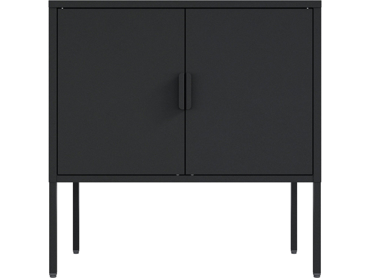 Ava 23.6" Accent Cabinet in Black by Manhattan Comfort at Eve Furniture