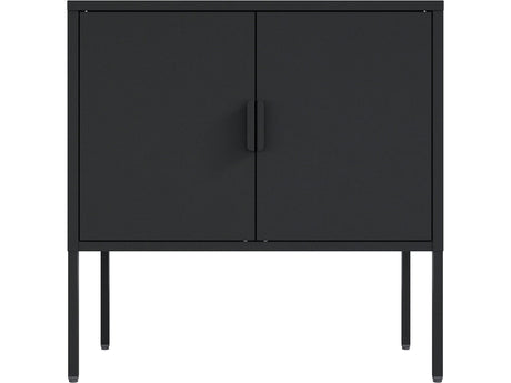 Ava 23.6" Accent Cabinet in Black by Manhattan Comfort at Eve Furniture