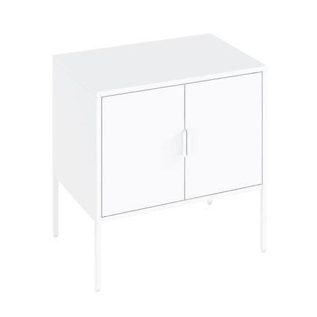 Ava 23.6" Accent Cabinet in White by Manhattan Comfort at Eve Furniture