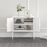 Ava 23.6" Accent Cabinet in White by Manhattan Comfort at Eve Furniture
