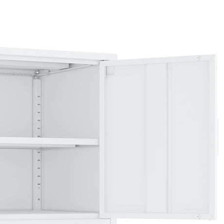 Ava 23.6" Accent Cabinet in White by Manhattan Comfort at Eve Furniture