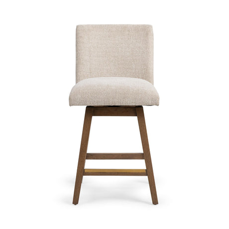 Ava Swivel Vanilla Oat Counter Stool by Classic Home at Eve Furniture